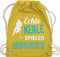 Turnbeutel Rucksack - Eishockey - Echte Kerle spielen Hockey - Unisize - Gelb - gym beutel bag kordel baumwoll stoff turn kinderturnbeutel icehockey geschenk stoffrucksack sport baumwollrucksack
