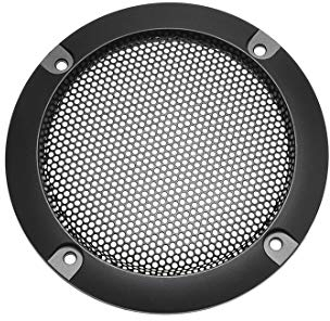 sourcing map Lautsprecher Gitter Abdeckung 2 Zoll Masche Dekorativ Kreis Subwoofer Schutz Schwarz