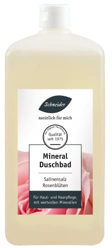 Saunabedarf Schneider - Dusch- und Badeschaum, als Duschgel und Haarshampoo, Rosenblüten, 1000ml