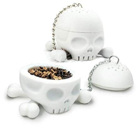 Silicone aloyau thé Os de crâne Boule à thé Feuillets Feuilles de thé Passoire Infuser