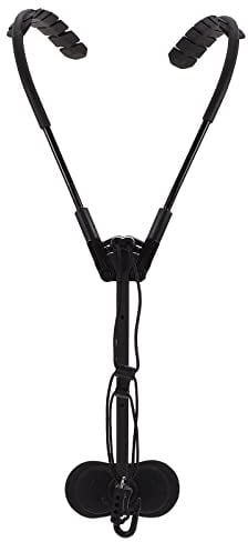 Vaguelly Saxophon-Schultergurt, bequemer Saxophon-Nackengurt, Haken, Aluminium, Metall, Saxophon-Halter, Saxophon-Gurt für Saxophon, Altsaxophon, Sopran, Klarinette, Schwarz