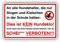 Singen und Klatschen - Kein Hundeklo Schild 20x30cm aus stabiler Hartschaumplatte in 3mm Stärke - mit UV-Schutz und witterungsbeständig