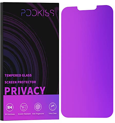 PDDKISS Compatible for iPhone 13 Pro Max Privacy Screen Protector/iPhone 14 Plus Screen Protector Tempered Glass 6.7 inch Display, Gradient Colorful Anti Spy Light HD Easy Installation