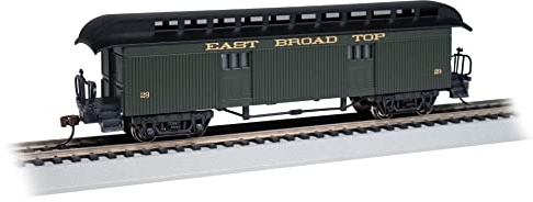 Bachmann Trains - Old-TIME Passenger Cars with Rounded-END Clerestory ROOF - Baggage - East Broad TOP - HO Scale