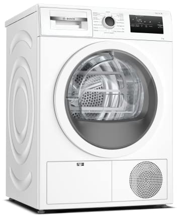 Bosch WTH85V18II Serie 4, Asciugatrice a pompa di calore, capacità 8 kg, EasyClean, Cestello Lana, Auro Dry, Programma Rapido