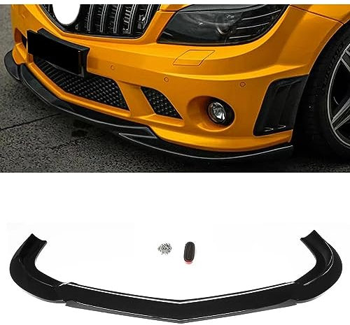 BOJOUL Frontstoßstange Lip Bodykit, für Mercedes Benz W204 C Class Sedan C63 AMG 2008-2011 Auto Frontspoiler FrontstoßStange Splitter Diffusor Frontlippe Spoiler Splitter Body Kit