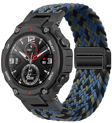 Stoff Armband Kompatibel mit Amazfit T-Rex/T-Rex Pro Armband Nylon Für Herren Damen Sport Ersatzband mit Uhrenarmband Für Amazfit T-Rex/T-Rex Pro (11)