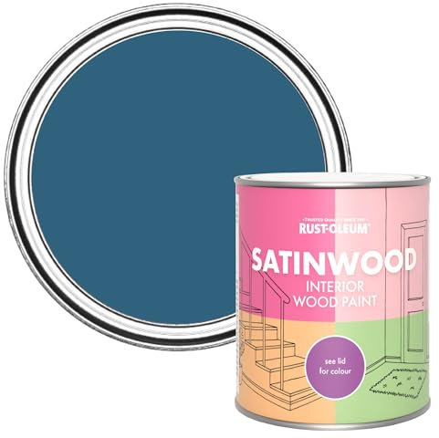 Rust-Oleum Blue Satinwood Interior Wood Paint - Cobalt 750ml