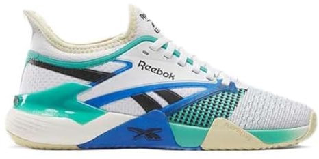 Reebok Nano Court, Sneaker Donna, Ftwr White/Weathered White/Unlshd Green, 37.5 EU