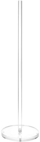 Fiorky Stehender Reserve-Papierrollenhalter aus Acryl, freistehender Toilettenpapierhalter, vertikal, modern, for die Aufbewahrung von Toiletten-Ersatzrollen