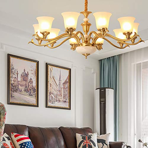 JINMUXUAN Lámparas De Ambiente De Decoración Boutique,Sala De Estar,Comedor,Casa De Campo Rústica Durante La Luz,Iluminación Colgante Compatible con Isla De Cocina,Candelabros,Lámpara Completa De