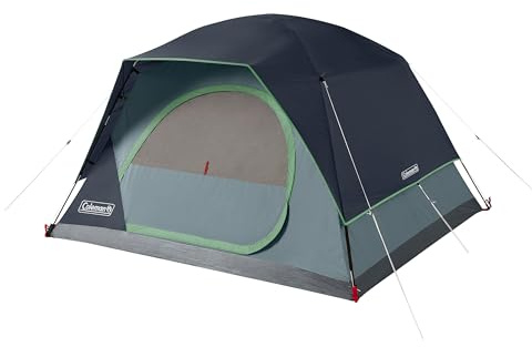 Coleman Skydome Tent with 5 Minute Setup, 2/4/6/8-Person Weatherproof Tent with Rainfly & Carry Bag, 20% More Headroom Than Traditional Canopies