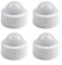 HEIBTENY Lot de 4 détecteurs de Mouvement PIR pour ZigBee ZM-35ZH-Q pour détecteur de Mouvement sans Fil pour Sonoff avec Pile Bouton Cr2450 33 mm x 27 mm Blanc