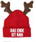 tshirtladen Das Ende ist nah Rentier Mütze lustiges Statement Elch Beanie Geweihmütze mit Spruch