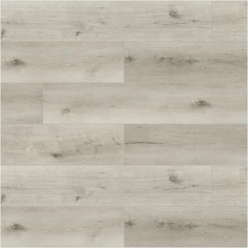 HORI Klick Hart Vinylboden aus hochwertigem SPC ohne PVC, Clay, elegante Landhausdiele, 1,71 m², Trittschalldämmung, wasserfest, für Fußbodenheizung und Feuchträume geeignet,