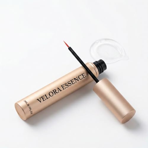 VELORA ESSENCE Veganes Wimpernserum mit Hyaluron & Biotin – Nachtpflege für dichtere, längere Wimpern, 3 ml
