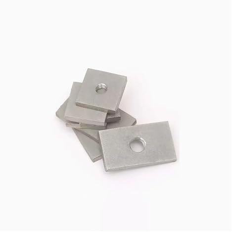 2-5 uds. Tuerca rectangular de acero inoxidable 304/tuerca cuadrada/tapón de tornillo Irregular(5pcs M8(35x20x4))