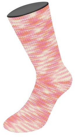 MEILENWEIT 8-fach 150g Print 9964 - Ecru/Rosa/Pink/Lachs/Orange