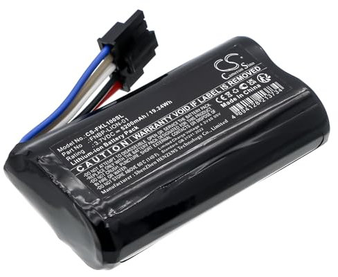 TECHTEK Battery 5200mAh compatible with [Fluke] LinkIQ, LIQ-100, LIQ-100-IE, Networks LIQ-100-IE, Networks LIQ-100/FPC3, LIQ100, LIQ100 LinkIQ Cable + Network Tester, LIQ100IE Industrial Ethernet Cab