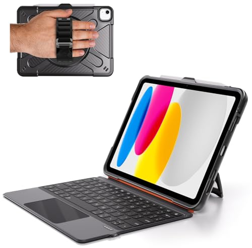 Junfire iPad 11th/10th Generation (A16) Case with Detachable Keyboard