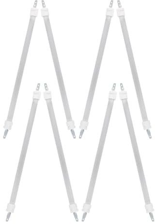GARIOUANS Tube Chauffant en Quartz Infrarouge Blanc, Élément Chauffant Tubulaire en Céramique, Installation Facile, pour Réunions Hivernales, Lot de 8 Pièces