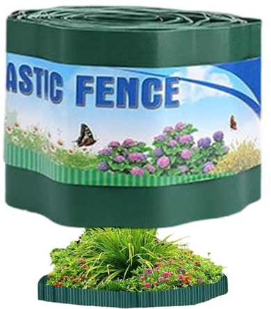 Rasenkante für Garten und Bordüre, Rasenzaun ohne Ausgrabung, Begrenzung für Beete - für Beete, Rasen, Hof und Landschaftswege