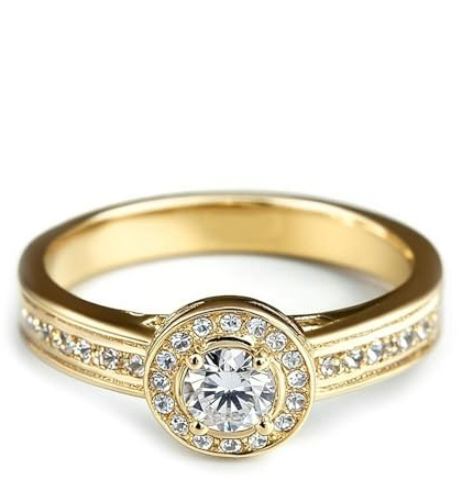 KnSam Coppia di anelli in oro bianco Au 375/585/750, gioielli veri, classici anelli nuziali con moissanite, anelli partner in oro bianco 9 K/14 K/18 K, misure 47-65