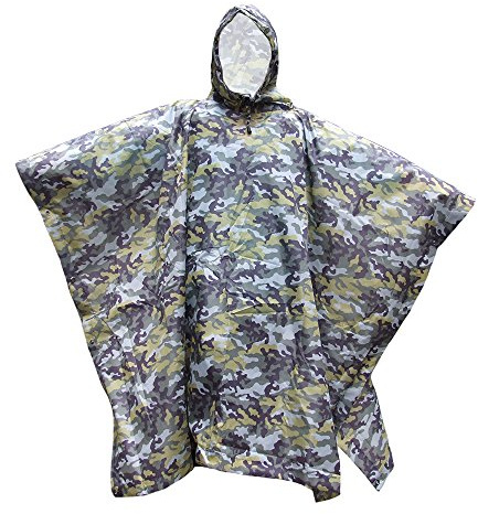 Hotour 3 in 1 Multifunction Military Camouflage Raincoat For Outdoor Camping Hunting Hiking
