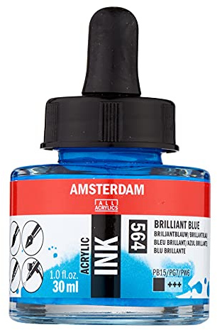 Amsterdam Acryltintenflasche 30 ml Brillantblau 564 (17205640)