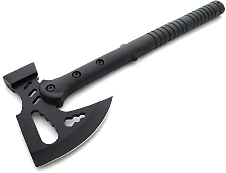 OS4YOU 42cm Black multifunktions Hammer Downrange Tactical Tomahawk Typ M-48 Hawk SWAT - FBI - Axt - Beil