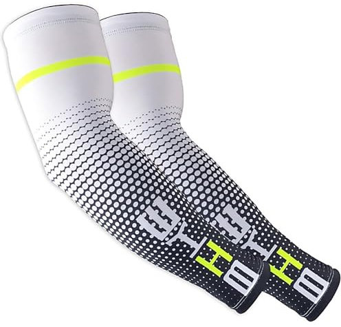 Mangas de Brazo de Compresión para Mujer Hombre, Manguitos del Brazo UV Protección Sol para Running Ciclismo Golf Voleibol Bicicleta, Unisex Arm Sleeves Cubierta de Tatuaje Mangas de Enfriamiento
