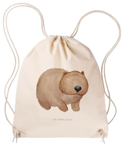 Mr. & Mrs. Panda Sportbeutel Wombat - Geschenk, Tiermotive, lustige Sprüche, Australien, Turnbeutel, Sportzubehör, Sportbeutel Kinder, Tasche, Gute