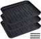 MAVO PLANET Schuhabtropfschale - (3er Set) - rutschfeste Schuhmatte Abtropfmatte mit erhöhtem Rand - Abtropfschale Schuhe - Schuhwanne - 37 x 30 cm