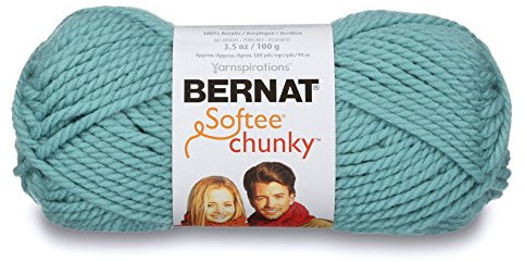 Bernat Softee Chunky Yarn, 3.5 Oz, Gauge 6 Super Bulky, Seagreen