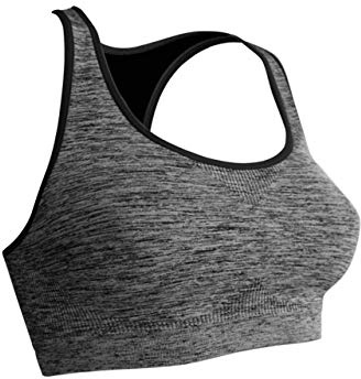 Kidneykaren Damen Yoga Fit Bustier - Anthra Melange, XS, 18-9803-7-1-0929