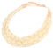 BOBIYA 5 Strang Synthetische Haar Geflochtenes Stirnband Klassische Chunky Wide Geflochtene Zöpfe Elastische Stretch Haarteil für Frauen Mädchen (Hellblond)