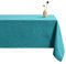 LUOLUO Tischdecke Leinenoptik tischdecke abwaschbar Tischtuch Leinen Tischwäsche Eckig Wasserdicht Tischdecke Lake Blue 120 x 120 cm