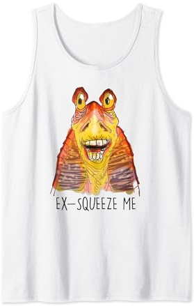Star Wars Jar Jar Binks Ex-Squeeze Me Tank Top
