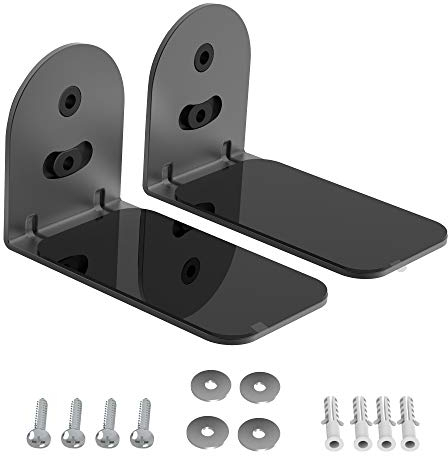 PlusAcc SoundBar Wandhalterung Halterung Ständer Kompatibel mit Bose, JBL, LG, Sony, Sonos, Samsung, Mehrheit, SAKOBS Firе Soundbar Wandhalterungen Lautsprecher mit Hardware-Kit (Schwarz)