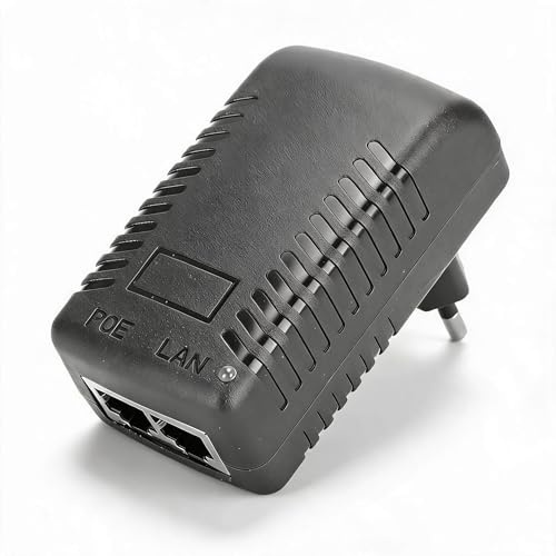 Wandstecker POE-Injektor, DC 24V 1A Netzteilstecker IC Chip Control Netzteilstecker POE -Geräte(Transl)