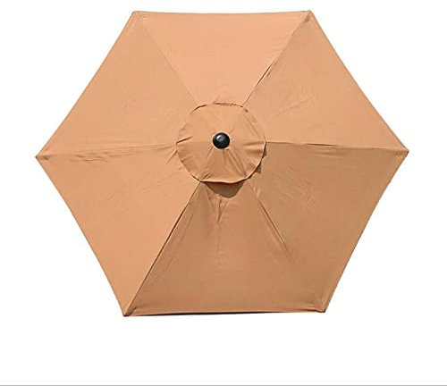 WERTSWF Tela de repuesto para sombrilla de 10 pies, protección UV, cubierta de poliéster para paraguas de 6 varillas, estándar, voladizo, sombrillas colgantes