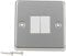 URBNLIVING Volex 2/4 Gang Polished Chrome Light Switches Electrical Sockets W/White Inserts (2 Gang)
