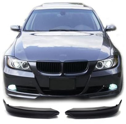 FLY DESIGN 70197 Frontspoiler passend für BMW E90 (3er) Limousine Touring 2005-2008 vor LCI, Frontflügel, Flaps für Auto-Tuning, ABS Kunststoff, Unlackiert