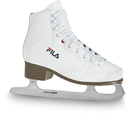 FILA Damen FILA Eve Ace Kunstlaufschlittschuh f r Damen Eiskunstlauf Eislaufen Edelstahlkufe Starker H, Weiß, 38 EU