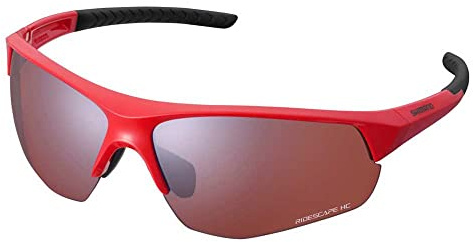 SHIMANO Twinspark Brille, rot, RideScape High Contrast Lens