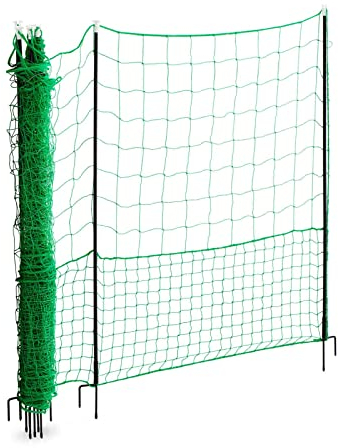 Wiesenfield WIE-CN-150 Hühnerzaun Höhe 125 cm Länge 15 m ohne Strom Geflügelzaun Geflügelnetz Hühnernetz