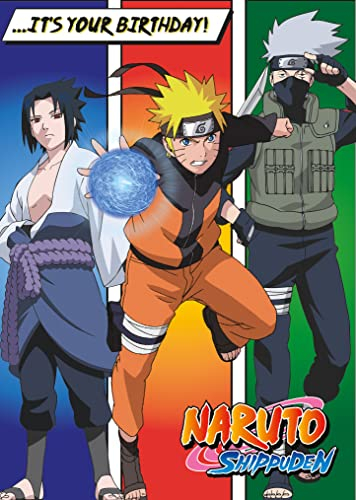 Danilo Promotions Limited Offizielle Naruto-Grußkarte, Multicolor, Vibrant Cartoon, 17,8 x 12,7 cm, Geburtstag