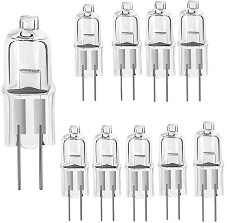 SWAN Halogen Clear Capsule 12v 20w 2 pin G4 Dimmable Warm White - 10 Pack
