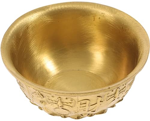 1pièce Bol De Trésor Laiton Avec Décoration Cornucopia Ornements Artisanaux Pour Bureau Et Maison Comme Anniversaire Crémaillère
