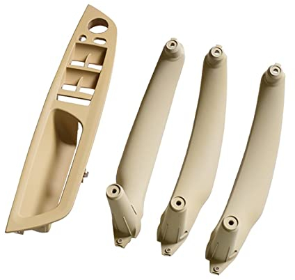 Türgriff Für BMW X5 X6 E70 E71 2007 2008 2009 2010 2011 2012 2013 4 Teile/Satz Linke Hand Fahrertürgriffe Kit Innenraum Ersatzteile Türgriffe (Farbe : LHD Beige 4Pcs)